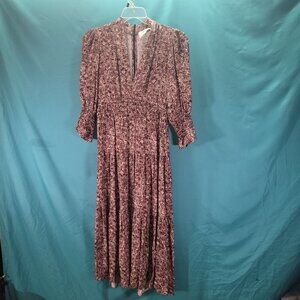 Ba&Sh Womens Floral Long Sleeve Maxi Dress Size 1 Viscose